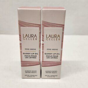 Laura Geller Fine Shine Glossy Lip Oil Sweet Pink 2 Pack
